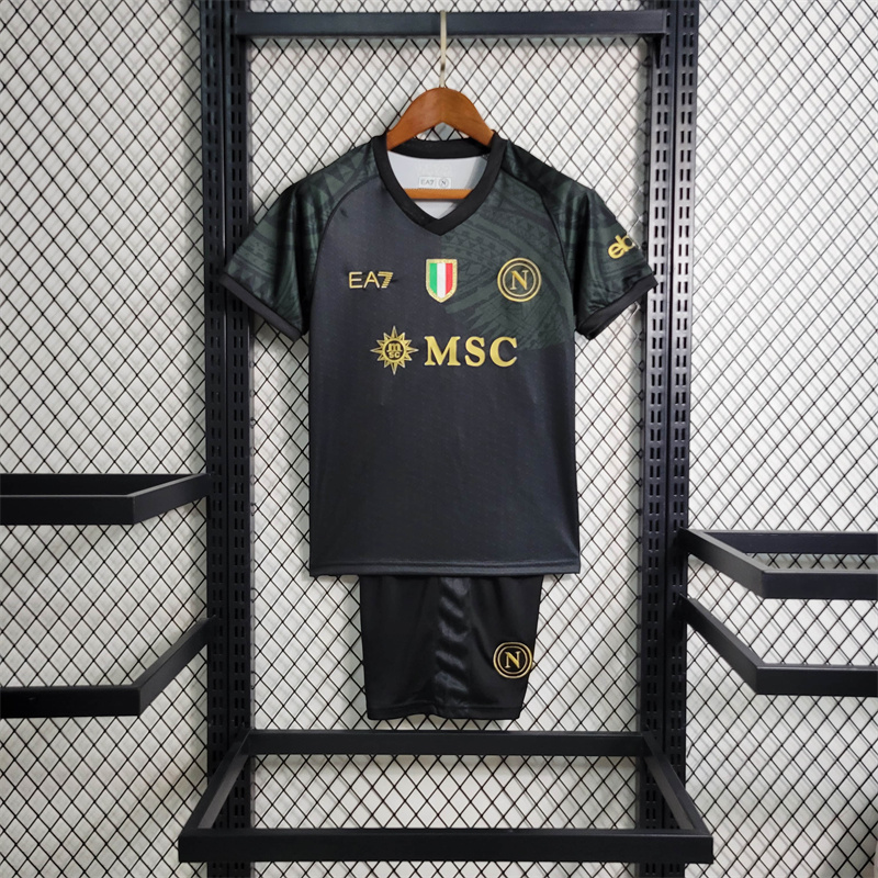 Naples Jersey Third kit 23/24 Kids Football Team Soccer shirt